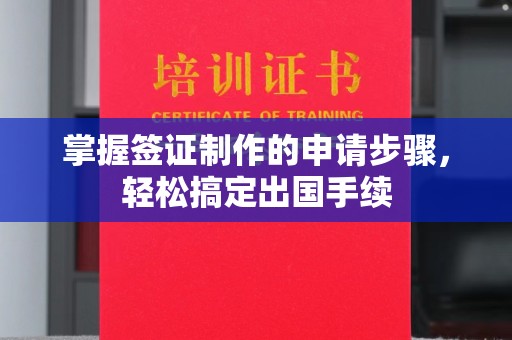 苏仙掌握签证制作的申请步骤，轻松搞定出国手续